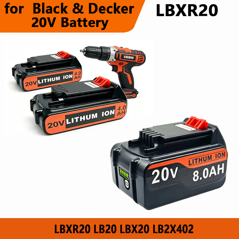 Black+Decker Tool 20V Max - Batterie de remplacement au lithium BL2018