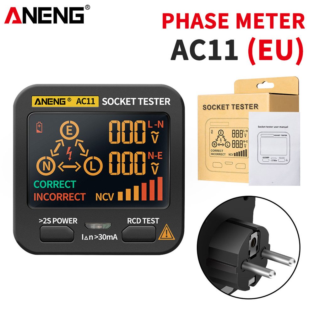 Power Tools Uk Review - ANENG – détecteur de prise AC10/AC11,