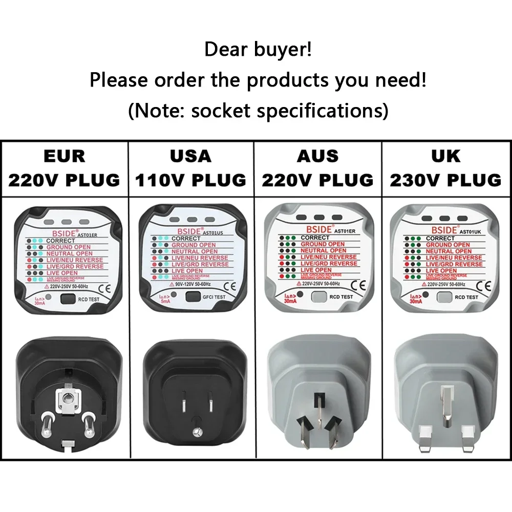 Prise de Test RCD GFCI, prise  - Power Tools Uk Review avis et prix