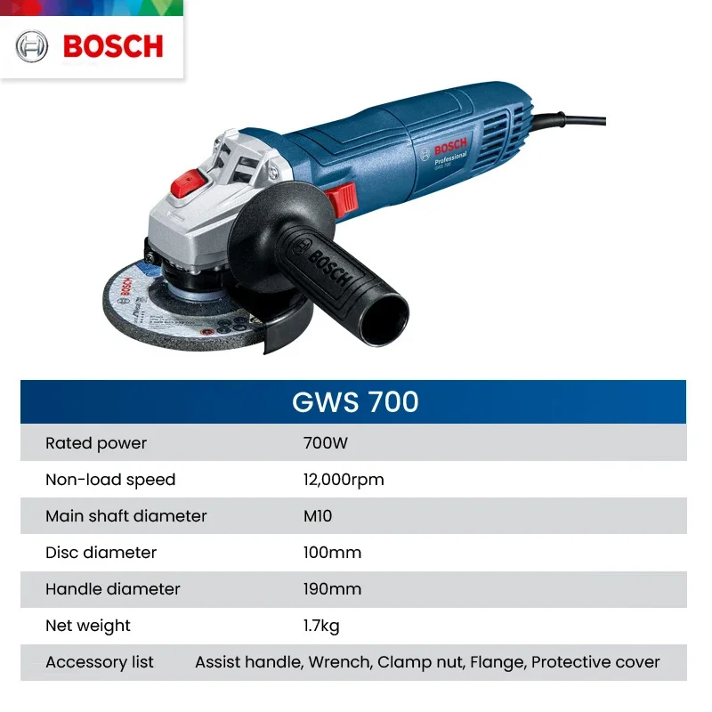 Meuleuse d'angle Bosch GWS 700 - Power Tools In Electrical avis et prix