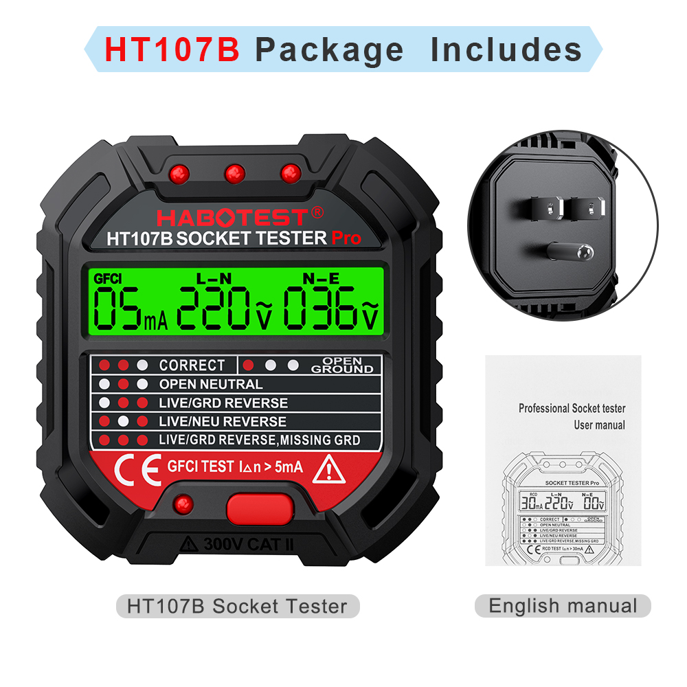 Testeur de Prise HABOTEST, Tes - Power Tools Uk Review avis et prix